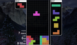 Banner image of the Perfect Clear Tetris opener